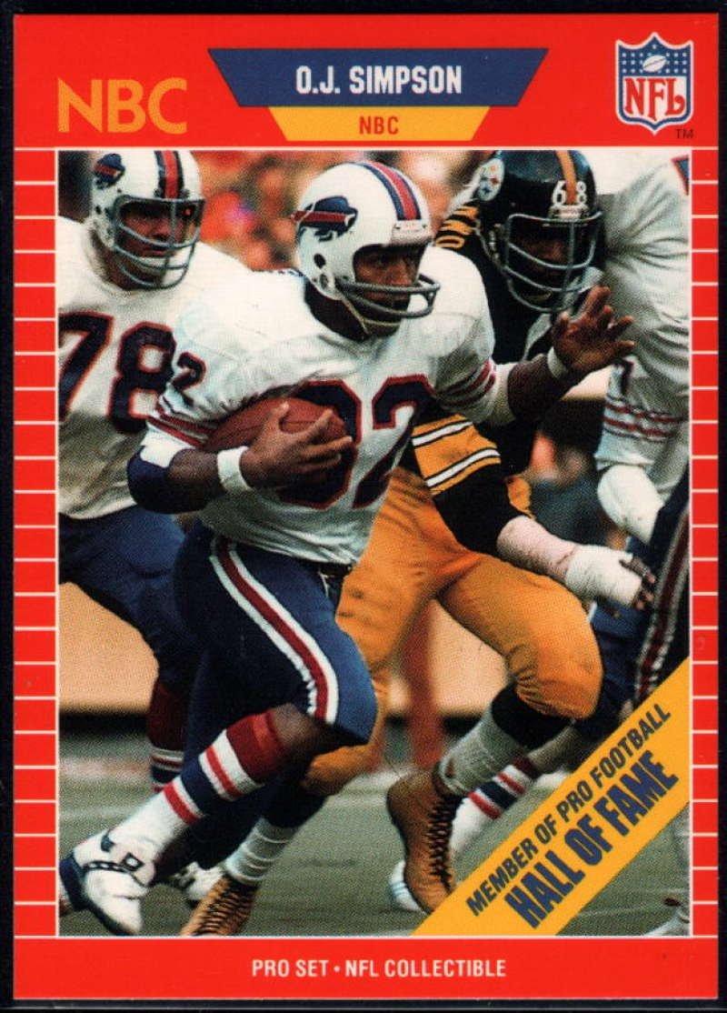 Amazon.com: Football NFL 1989 Pro Set Announcers #29 O.J.